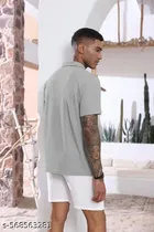 Cotton Blend T-shirt for Men, Grey 