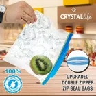 Crystal Zipper Seal Bags, Multipurpose Transparent Slide Seal Bags 