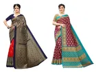 Women's Printed Saree with Unstitched Blouse 