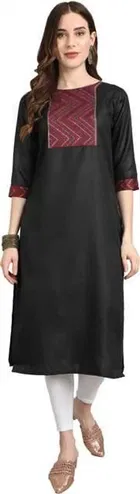 Women Cotton Blend Printed Kurta 