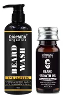 Donnara Beard Wash (100 ml) & Beard Growth Oil for Men (30 ml) (Set of 2)