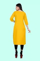 Crepe Solid Kurtis for Women 
