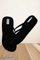 Solid Ethnic - Embellished Thong Flip-flops for Women 