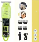 Plastic Rechargeable Trimmer for Men (Green & Black)