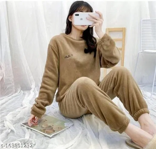 Comfort Nightdress for Women (Brown, XL)