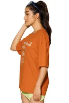 Round Neck Printed T-Shirt for Women 