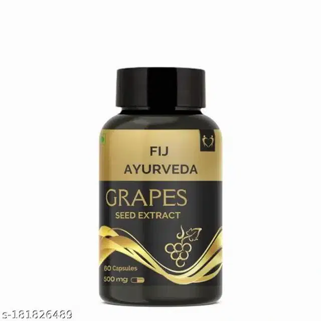 Fij Ayurveda 60 Pcs Grapes Seed Capsule