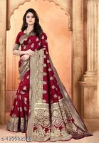 Art Silk Zari Woven Saree for Women 