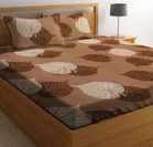 Glace Cotton Printed Double Bedsheet with Two Pillow Covers 