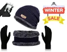 Woolen Cap with Neck Warmer & Hand Gloves for Men & Women 