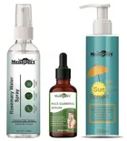 Mensport Rosemary Hair Spray (100 ml) with Face Glowing Serum (30 ml) & Sunscreen Cream (100 ml) (Set of 3)