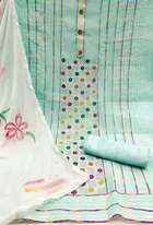 Chanderi Cotton Unstitched Dress Material for Women 