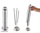 Stainless Steel Incense Stick Holder with Dhoop Holder, Pack of 2 