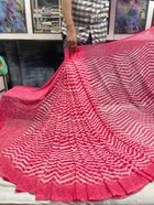 Georgette Applique Saree for Women 