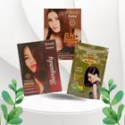 Khadi Kamal Herbal BH+ Hair Color (Brown) with BH+ (Burgundy) & Henna Powder (Pack of 3)