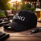 Polycotton Caps for Men ,Black 