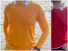 Cotton Blend Solid Polo T-Shirt for Men, Yellow & Red, Pack of 2 