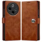 Artificial Leather Flip Cover for Vivo T4 5G 