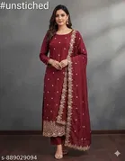 Embroidered Pakistani Suits Semi-Stitched Suits 