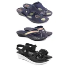 Combo of Flats with Sandals for Women 