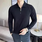 Cotton Blend T-shirt for Men, Black 