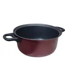 Aluminium Non-Stick Deep Frying Pan, Red, 20 cm, 2000 ml