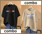 Oversized Cotton Blend T-shirts for Women 