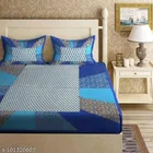 Cotton Queen Bedsheet with 2 Pillow Cover 