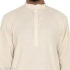 Cotton Blend Solid Kurta with Pyjama for Men 