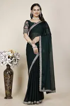 Chiffon Woven Design Saree for Women 