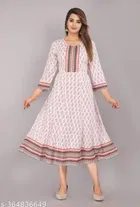 Anarkali Rayon Solid Kurti for Women 