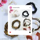 Cotton Blend Hair Scrunchies for Women & Girls 