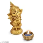 Lord Ganesha with Diya Showpiece 