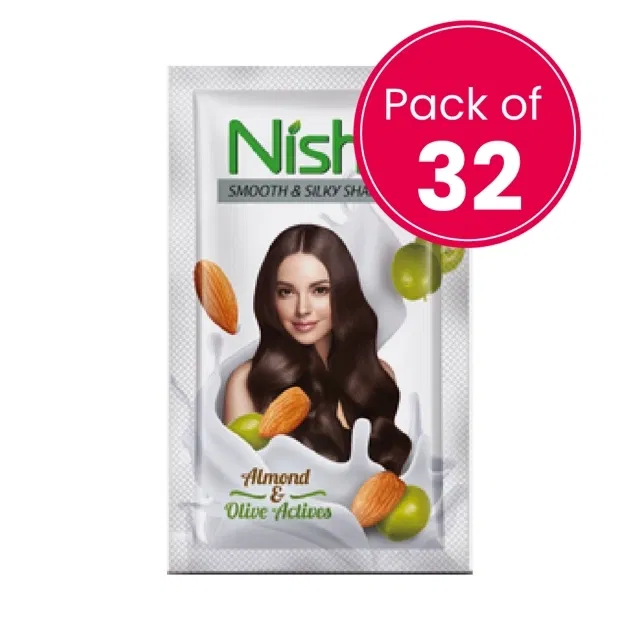 निशा शैम्पू 6 ml (वाइट) (पैक ऑफ़ 32)