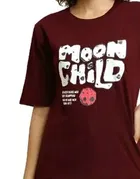 Round Neck Printed T-Shirt for Women 