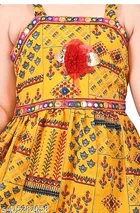 RK TRADERS Ethnic Motif Mirror Work Cotton Palazzo Pants for Kids 