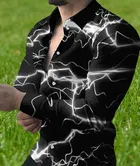 Lycra Printed Shirt For Men, Grey 