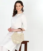 Viscose Rayon Embroidered A-Line Kurti with Pant 