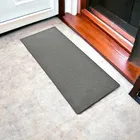 PVC Solid Doormat (Grey, 2x1.5 ft)