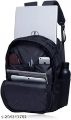 Nylon Backpack for Men & Women, Black