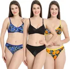 Cotton Blend Lingerie Set for Women 