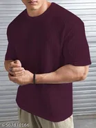 Cotton Blend T-shirt for Men, Purple 