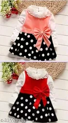 Crepe Full Sleeves Dress for Girls 