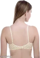 Cotton Blend Printed Padded Bra for Women 