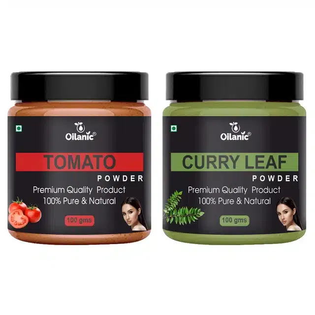 Natural Tomato & Curry Leaf Powder for Skin & Hair (Pack of 2, 100 g)