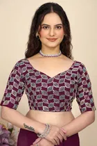 Georgette Woven Design Saree for Women 