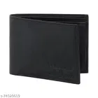PU Solid Wallet for Men, Black