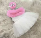 Net Sleeveless Dress for Girls 