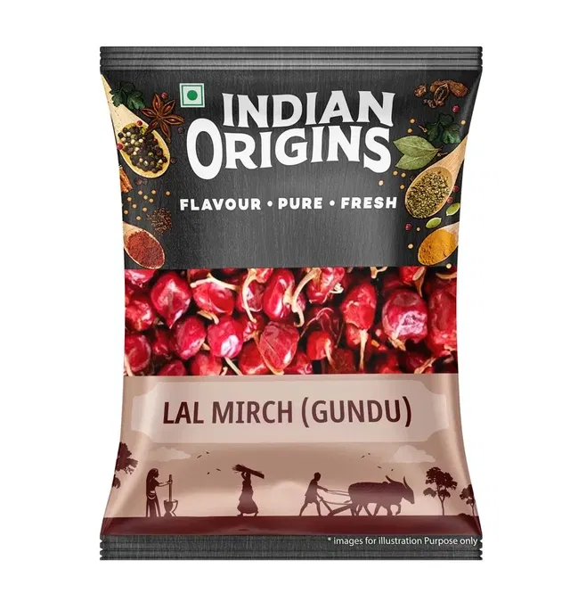 इंडियन ओरिजिन्स लाल मिर्च (गुंडू) 50 g