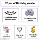 62 Pcs 6th Birthday Decoration kit, Multicolour, Set of 1